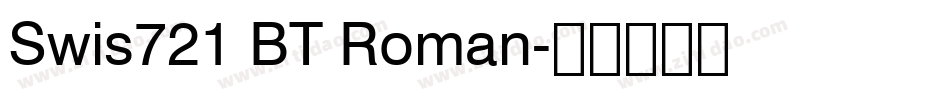 Swis721 BT Roman字体转换